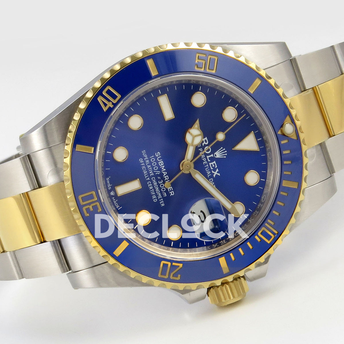 Rolex Submariner 126613LB 41mm RCF Two-Tone Blue Dial VR3235 replica - full watch left