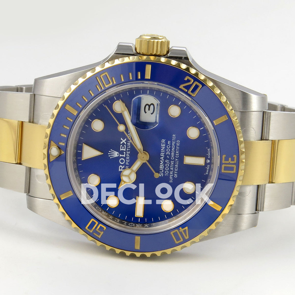 Rolex Submariner 126613LB 41mm RCF Two-Tone Blue Dial VR3235 replica - full watch right