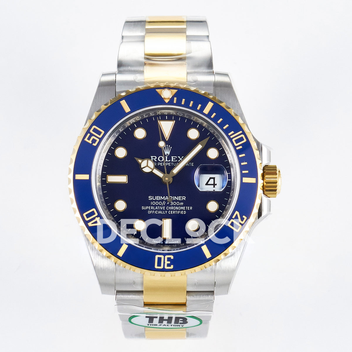 Rolex Submariner 126613LB 41mm THBF Two-Tone Blue Dial SH3235 replica - front
