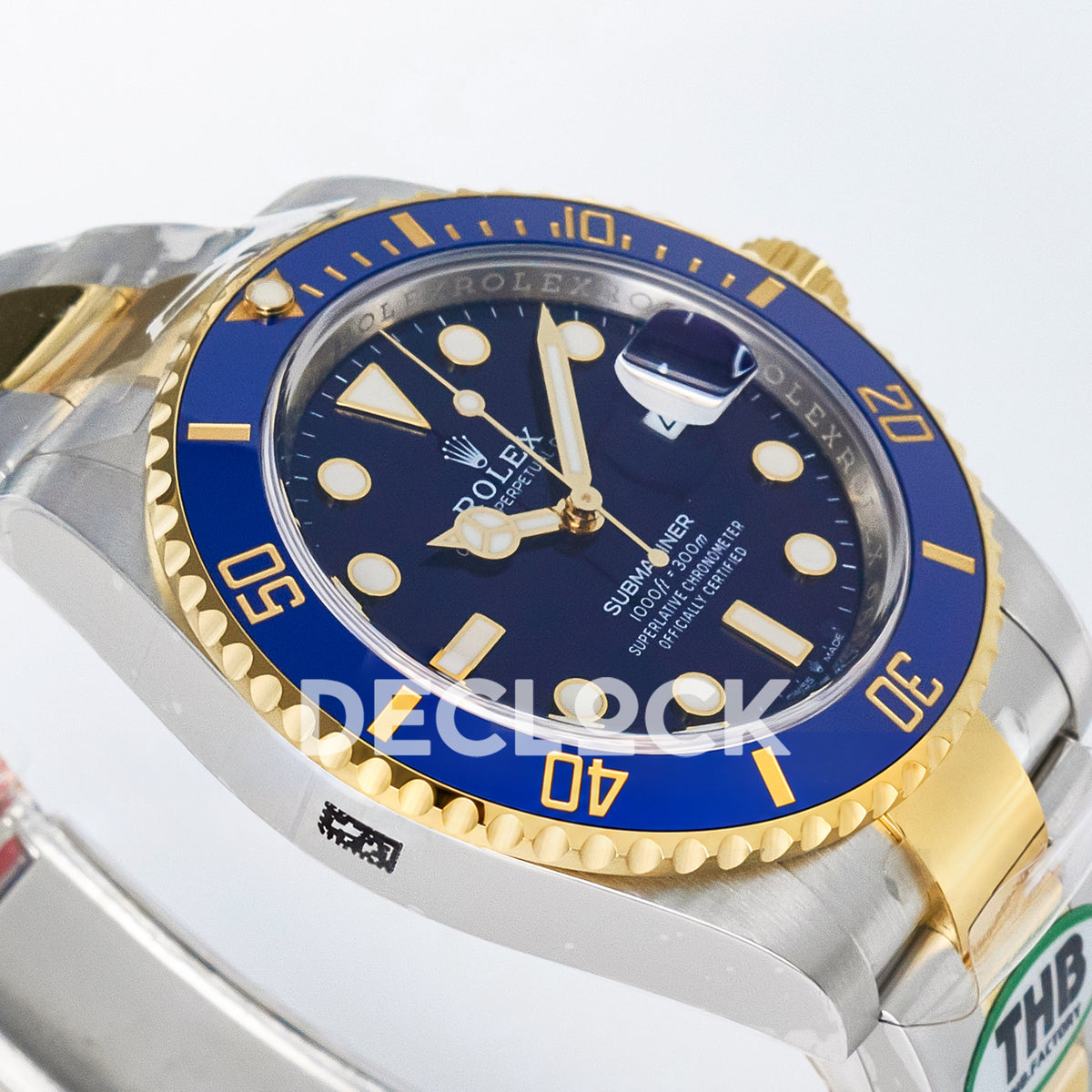 Rolex Submariner 126613LB 41mm THBF Two-Tone Blue Dial SH3235 replica - opposite dial angle