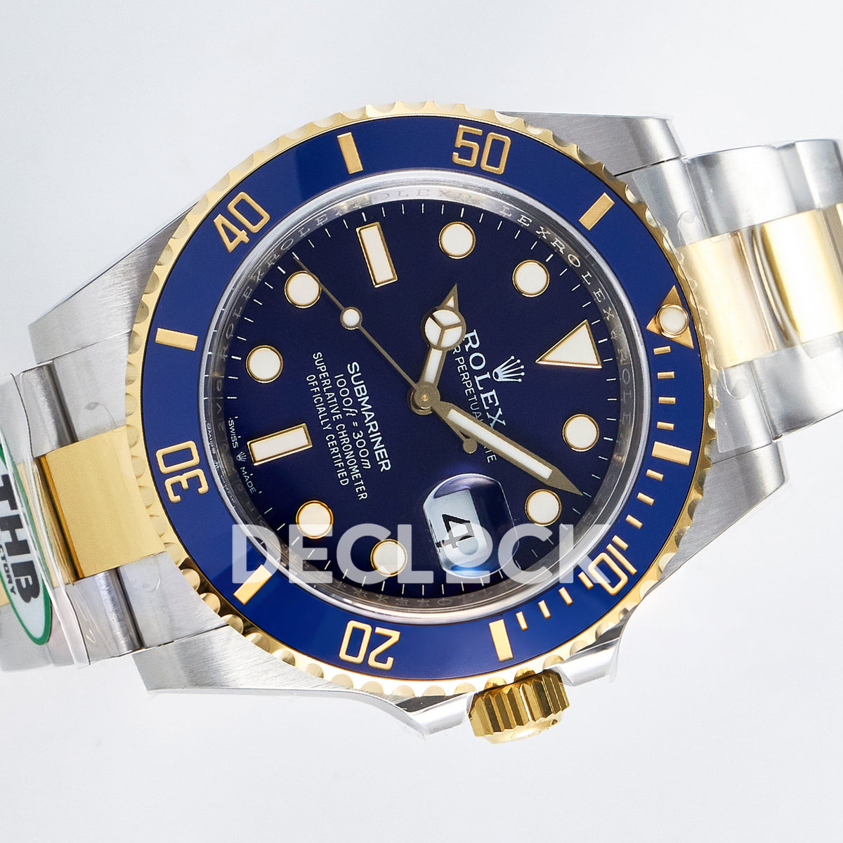 Rolex Submariner 126613LB 41mm THBF Two-Tone Blue Dial SH3235 replica - rotated front