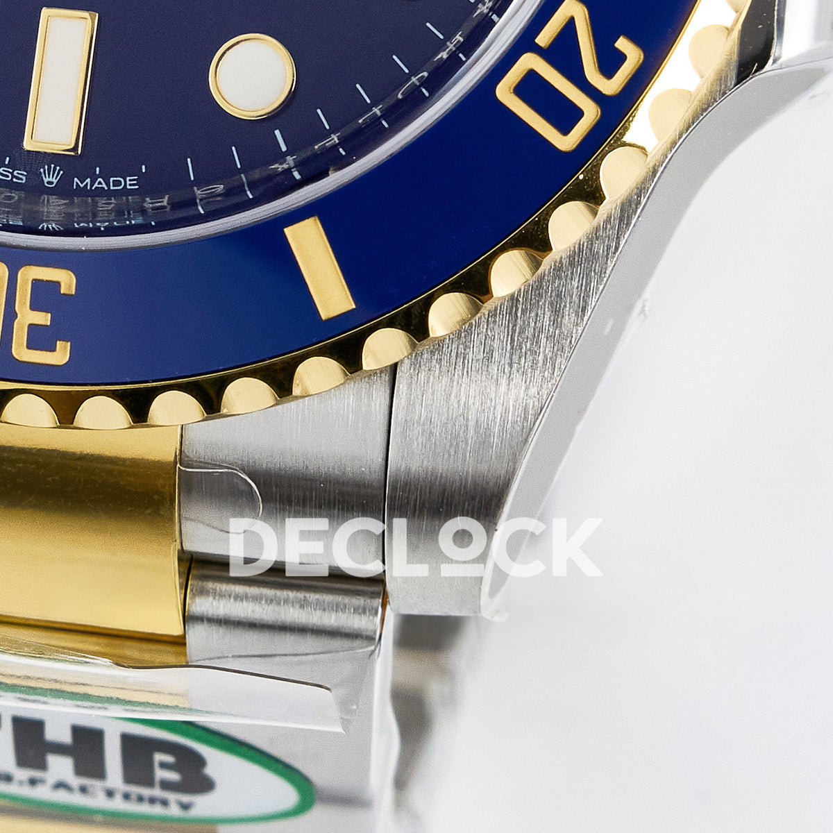Rolex Submariner 126613LB 41mm THBF Two-Tone Blue Dial SH3235 replica - lower case bezel