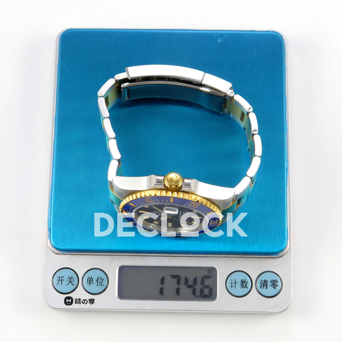 Rolex Submariner 126613LB 41mm VSF Two-Tone Blue Dial VS3235 V2 replica - weight scale