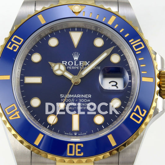 Rolex Submariner 126613LB 41mm VSF Two-Tone Blue Dial VS3235 V2 replica - dial closeup