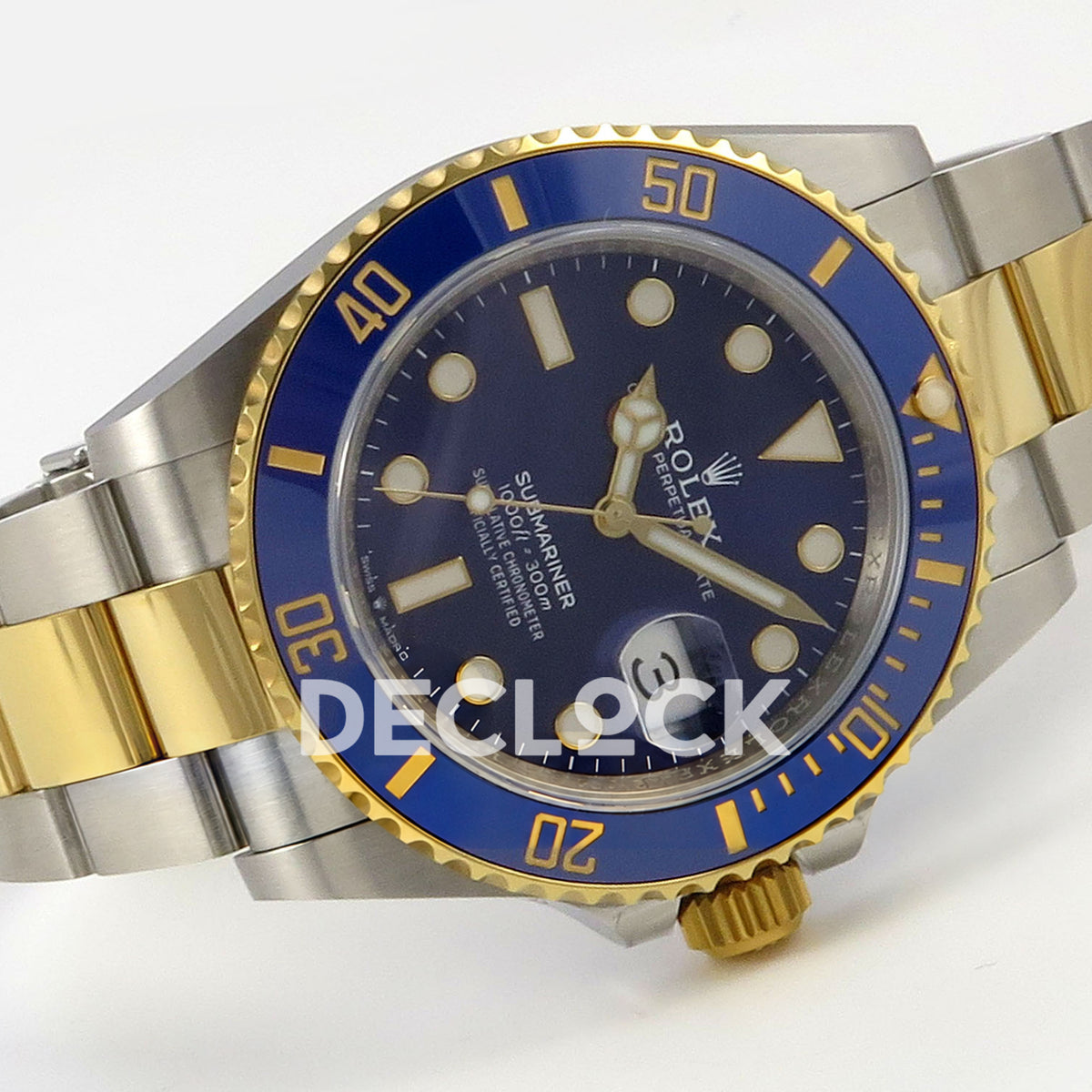 Rolex Submariner 126613LB 41mm VSF Two-Tone Blue Dial VS3235 V2 replica - full watch left