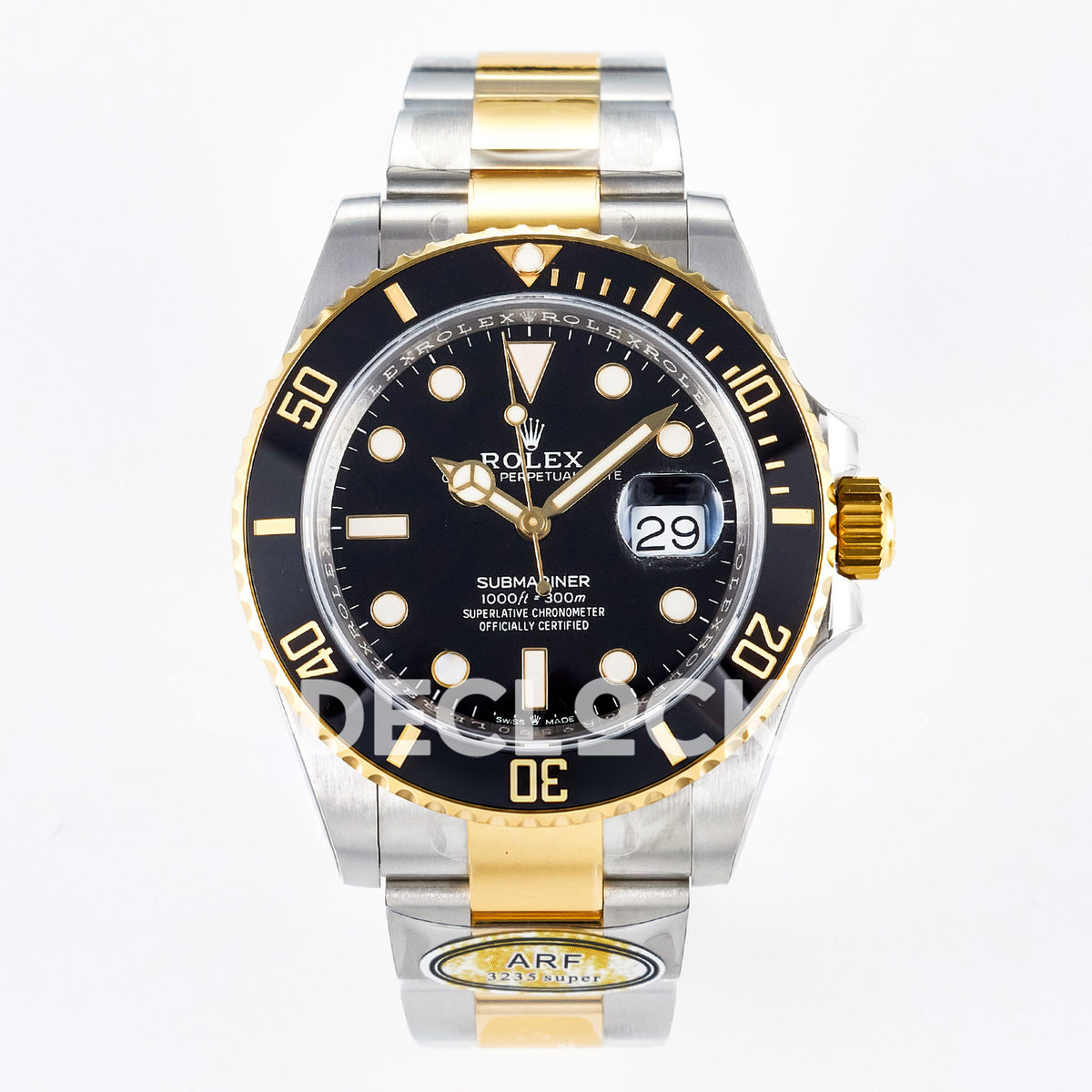 Rolex Submariner 126613LN 41mm ARF Two-Tone Black Dial SH3235 replica - front