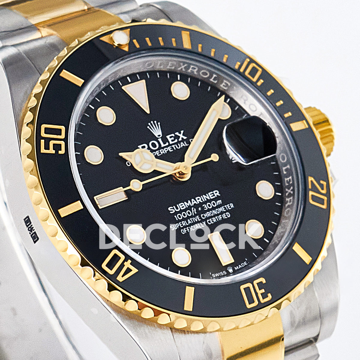 Rolex Submariner 126613LN 41mm ARF Two-Tone Black Dial SH3235 replica - opposite front angle