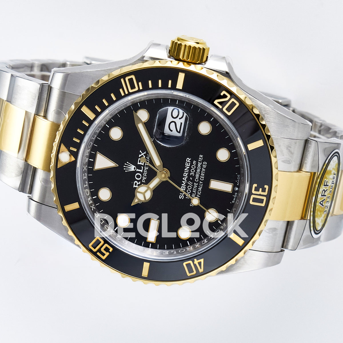 Rolex Submariner 126613LN 41mm ARF Two-Tone Black Dial SH3235 replica - rotated dial