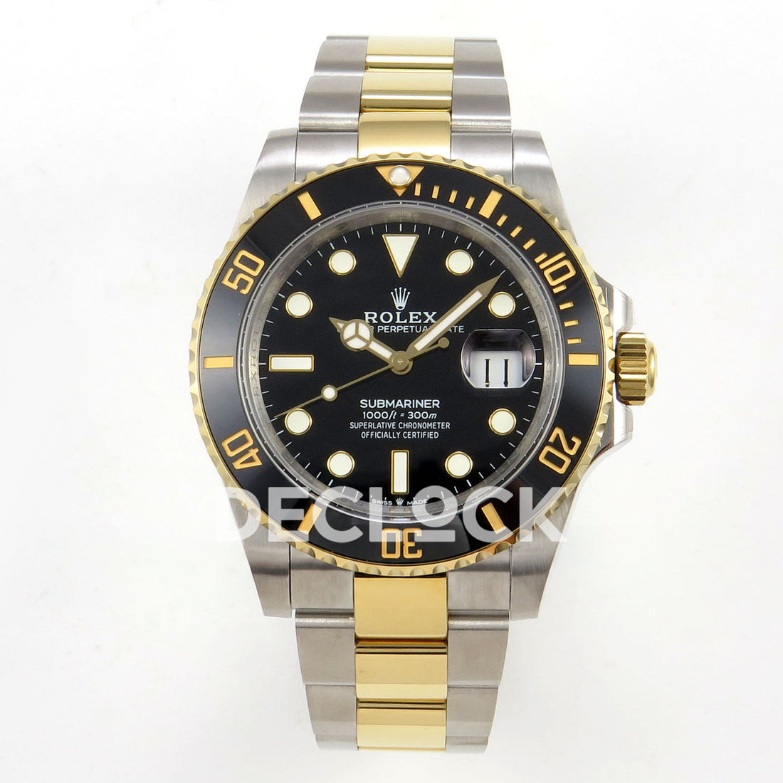 Rolex Submariner 126613LN 41mm QF Two-Tone Black Dial QF3235 replica - front 126613LN
