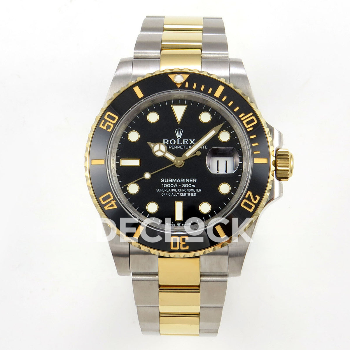 Rolex Submariner 126613LN 41mm QF Two-Tone Black Dial QF3235 replica - front