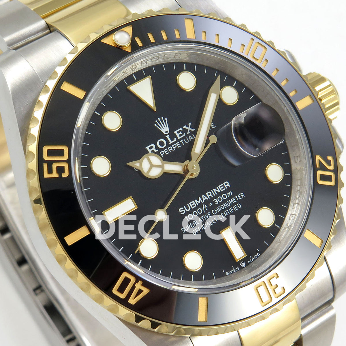 Rolex Submariner 126613LN 41mm QF Two-Tone Black Dial QF3235 replica - dial angle left
