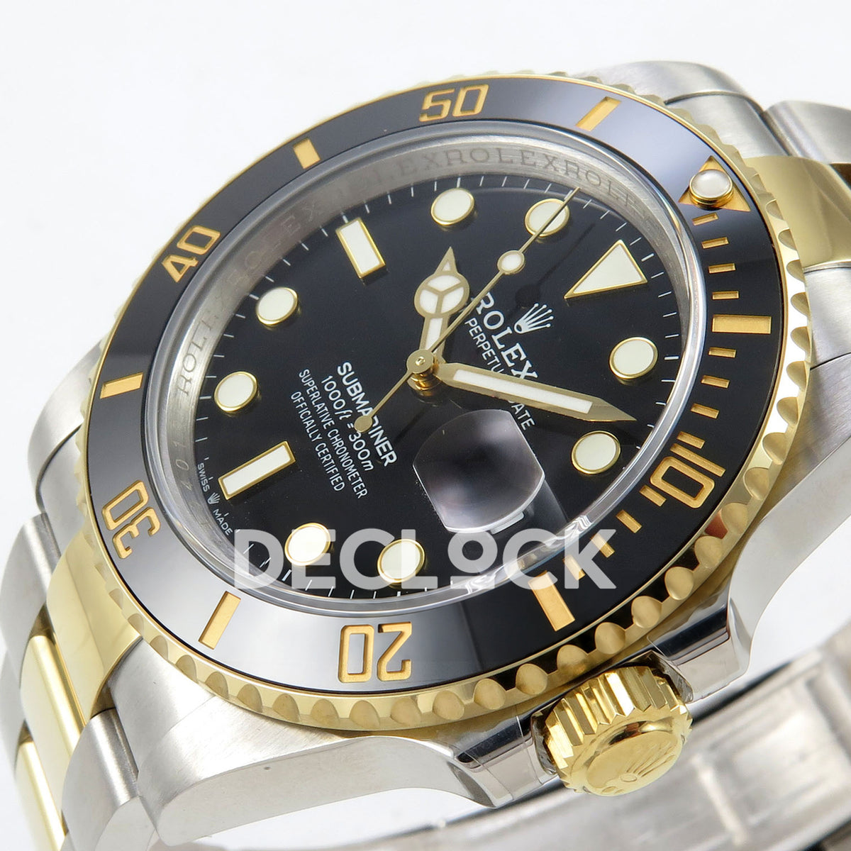 Rolex Submariner 126613LN 41mm QF Two-Tone Black Dial QF3235 replica - dial angle right