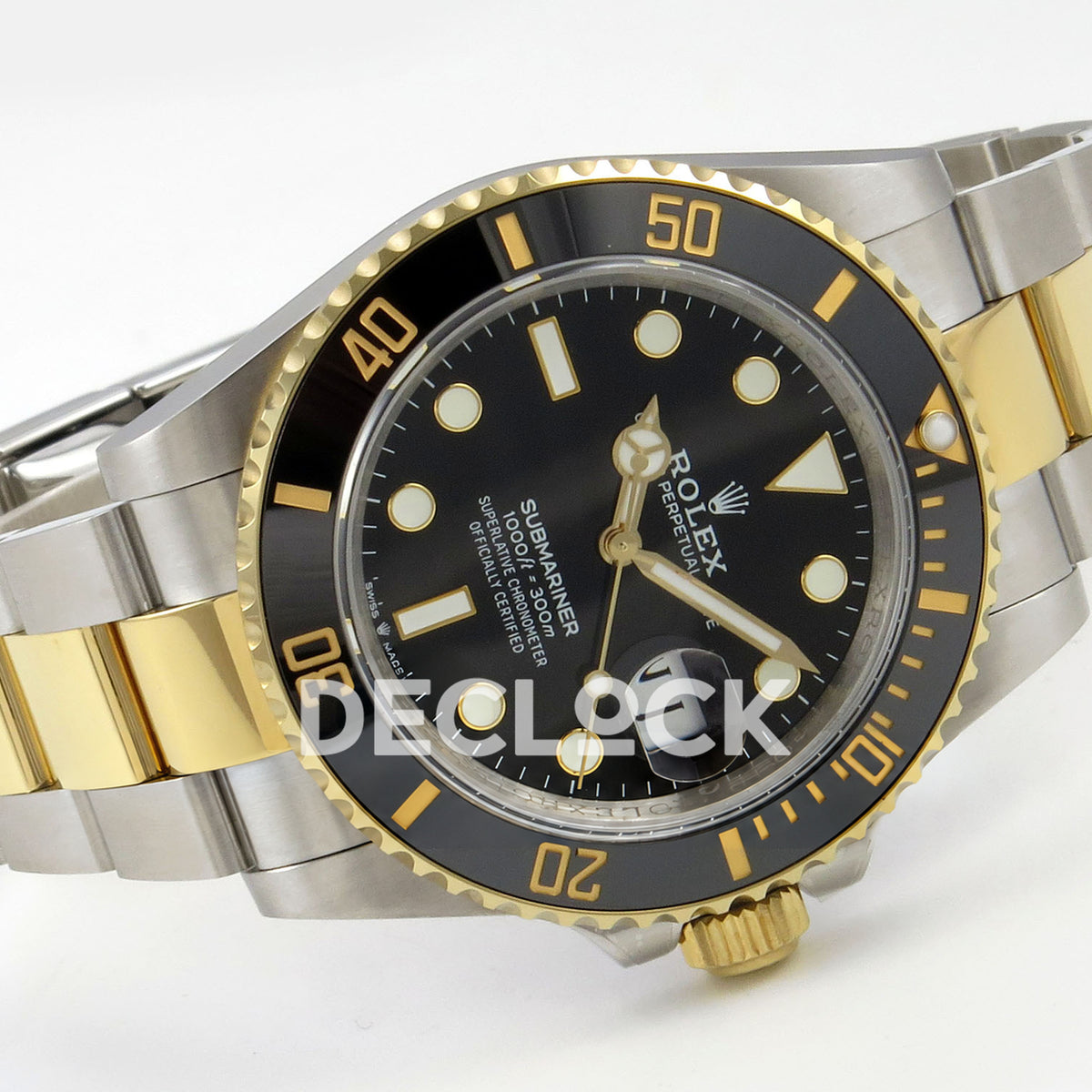 Rolex Submariner 126613LN 41mm QF Two-Tone Black Dial QF3235 replica - full watch left