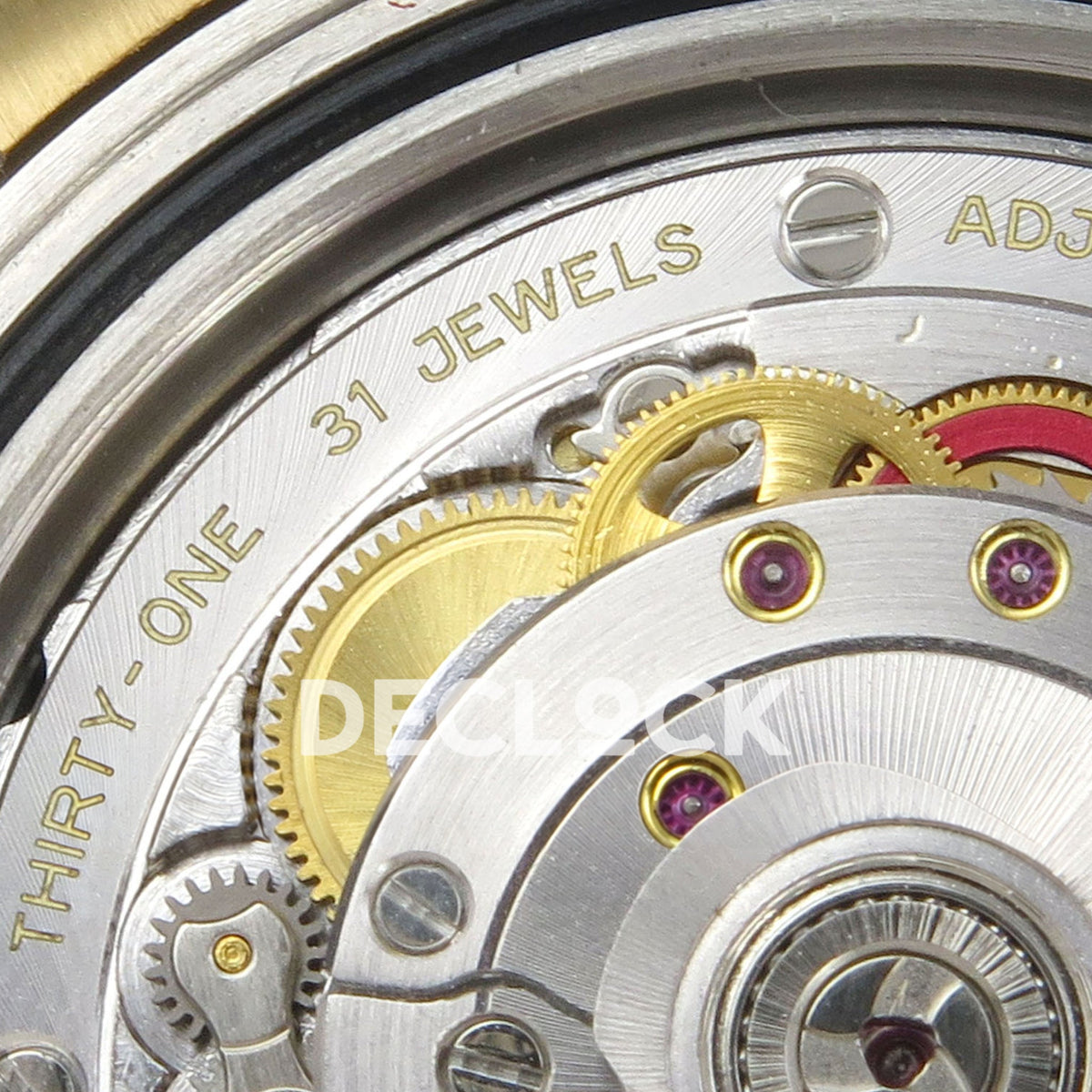 Rolex Submariner 126613LN 41mm QF Two-Tone Black Dial QF3235 replica - movement gears detail