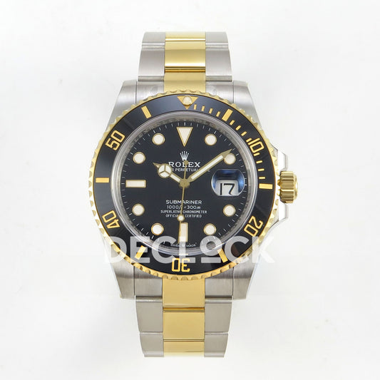 Rolex Submariner 126613LN 41mm RCF Two-Tone Black Dial VR3235 replica - front