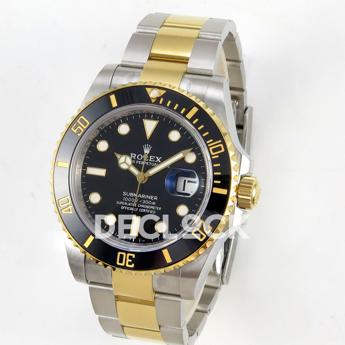 Rolex Submariner 126613LN 41mm RCF Two-Tone Black Dial VR3235 replica - three quarter