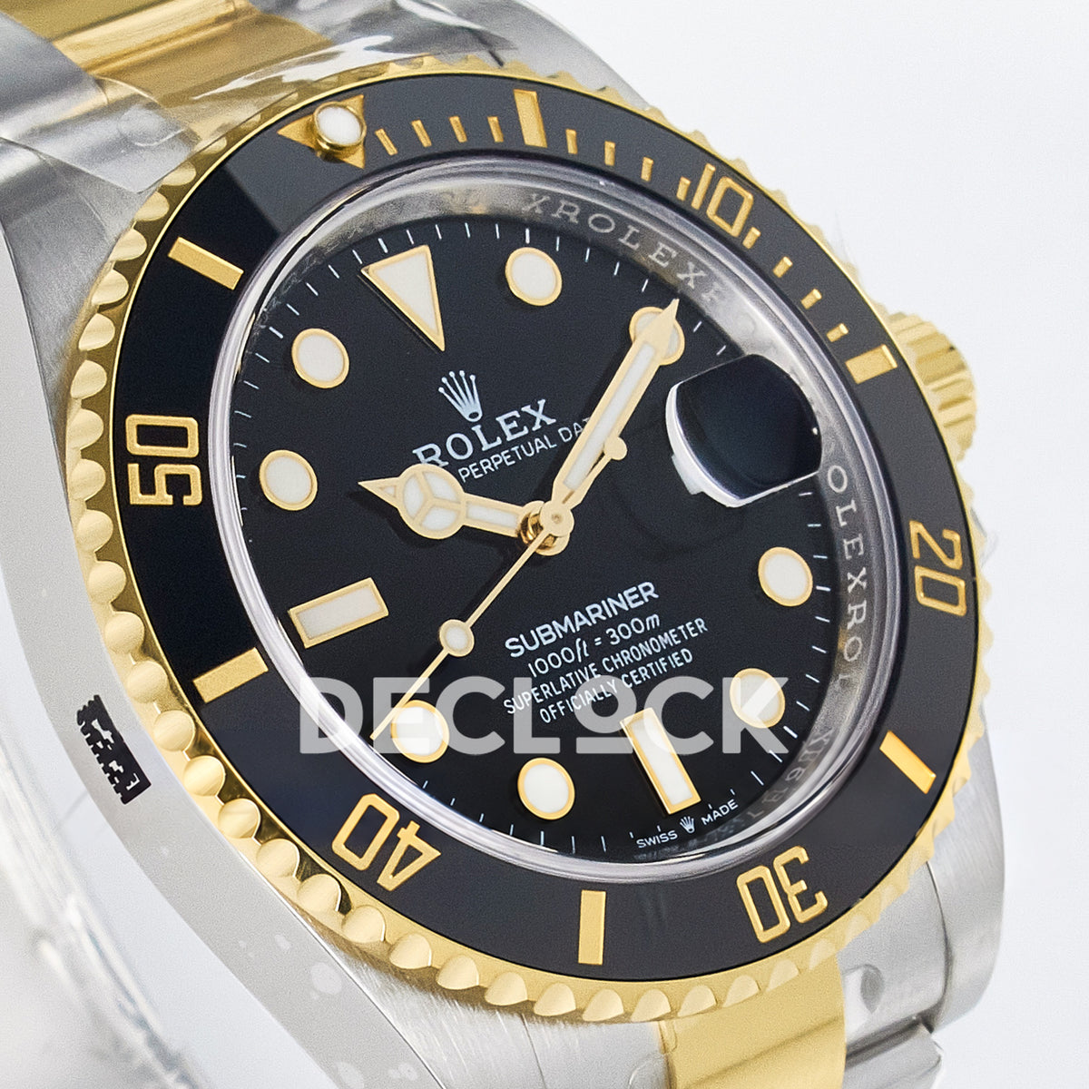 Rolex Submariner 126613LN 41mm THBF Two-Tone Black Dial SH3235 replica - opposite front angle