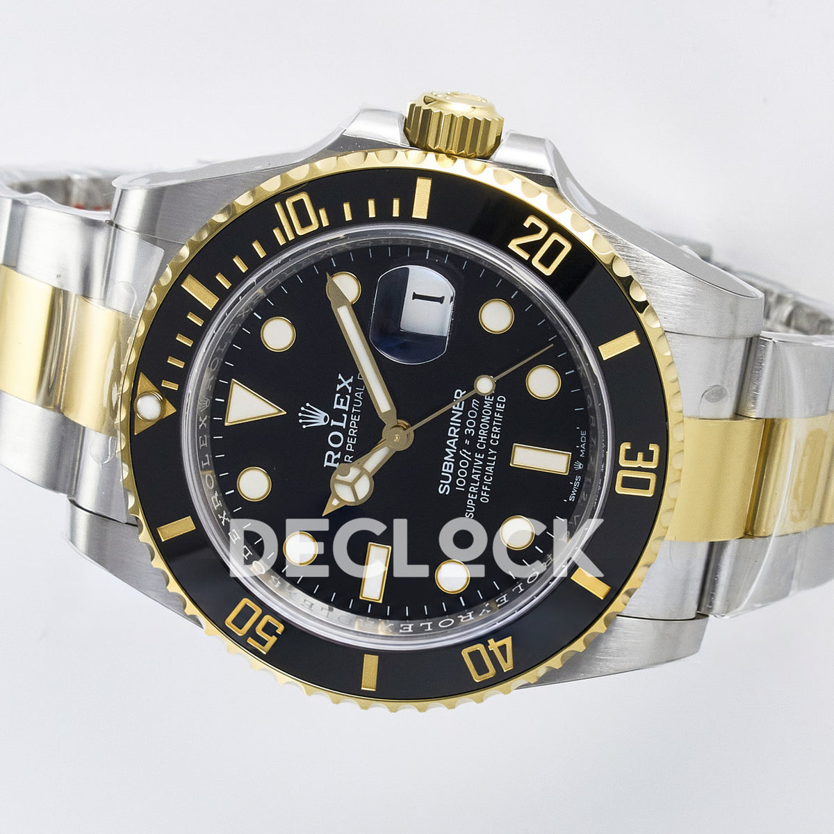 Rolex Submariner 126613LN 41mm THBF Two-Tone Black Dial SH3235 replica - rotated dial