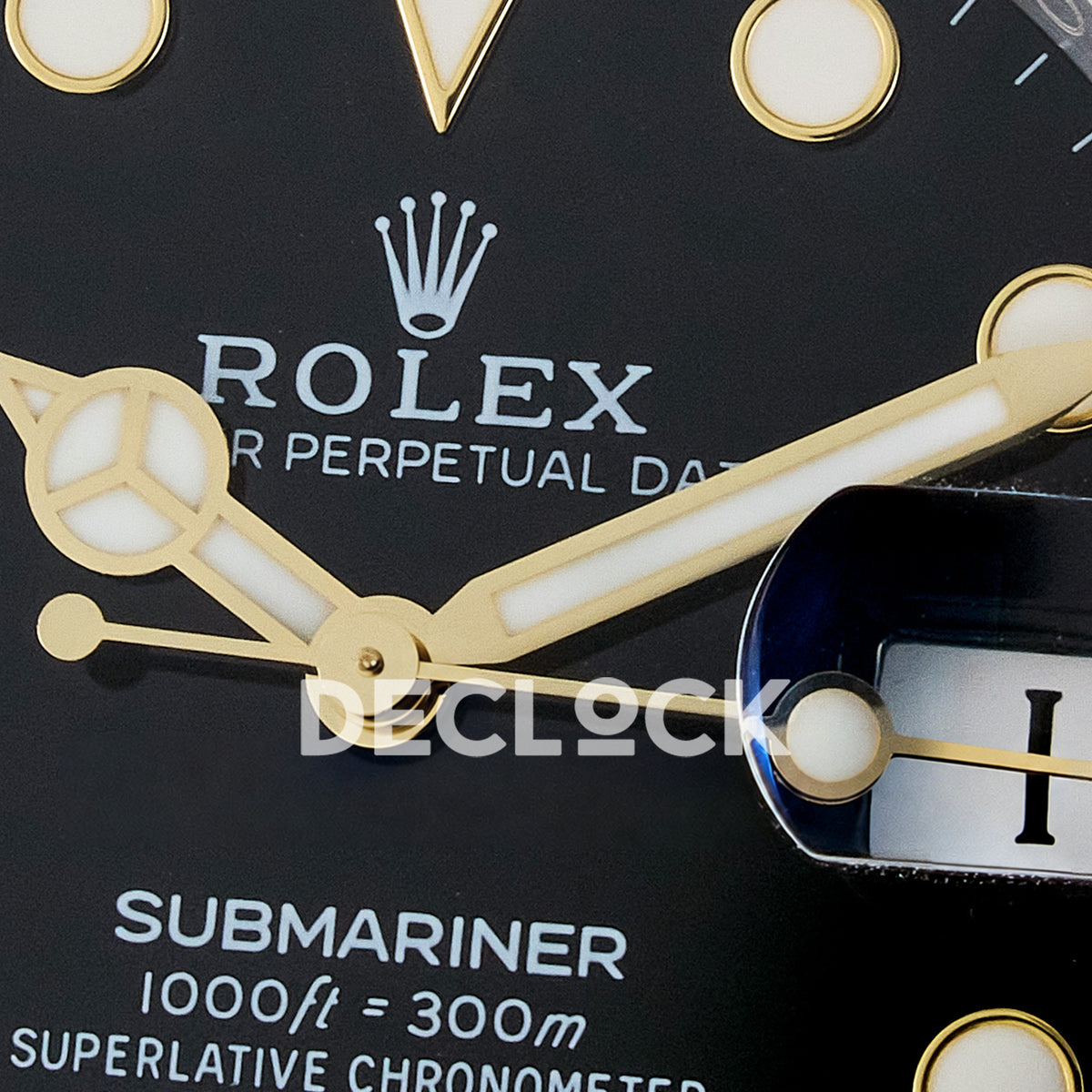 Rolex Submariner 126613LN 41mm THBF Two-Tone Black Dial SH3235 replica - dial macro