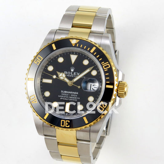 Rolex Submariner 126613LN 41mm VSF Two-Tone Black Dial VS3235 V2 replica - three quarter
