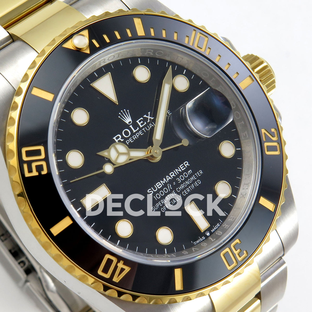 Rolex Submariner 126613LN 41mm VSF Two-Tone Black Dial VS3235 V2 replica - dial angle left