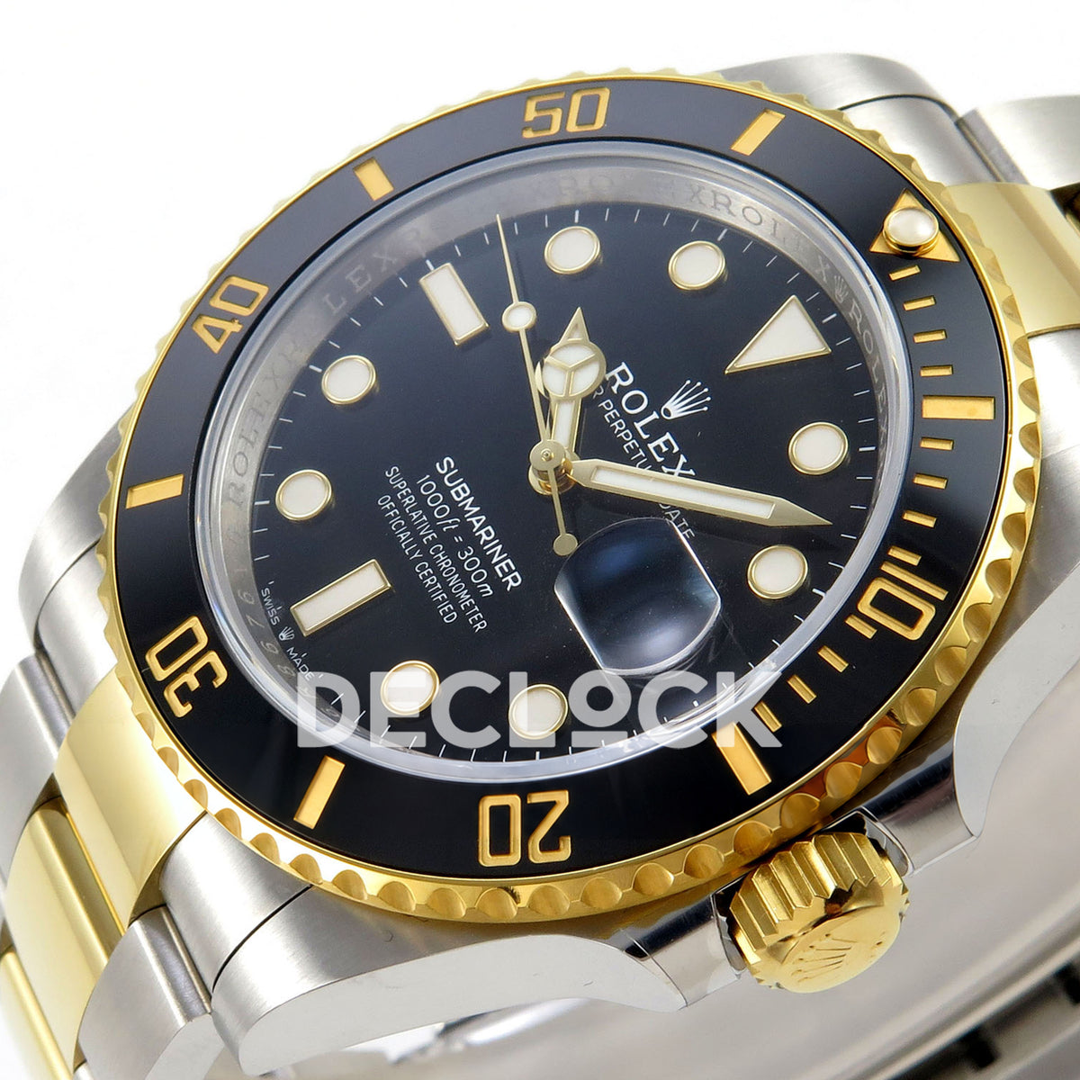 Rolex Submariner 126613LN 41mm VSF Two-Tone Black Dial VS3235 V2 replica - dial angle right