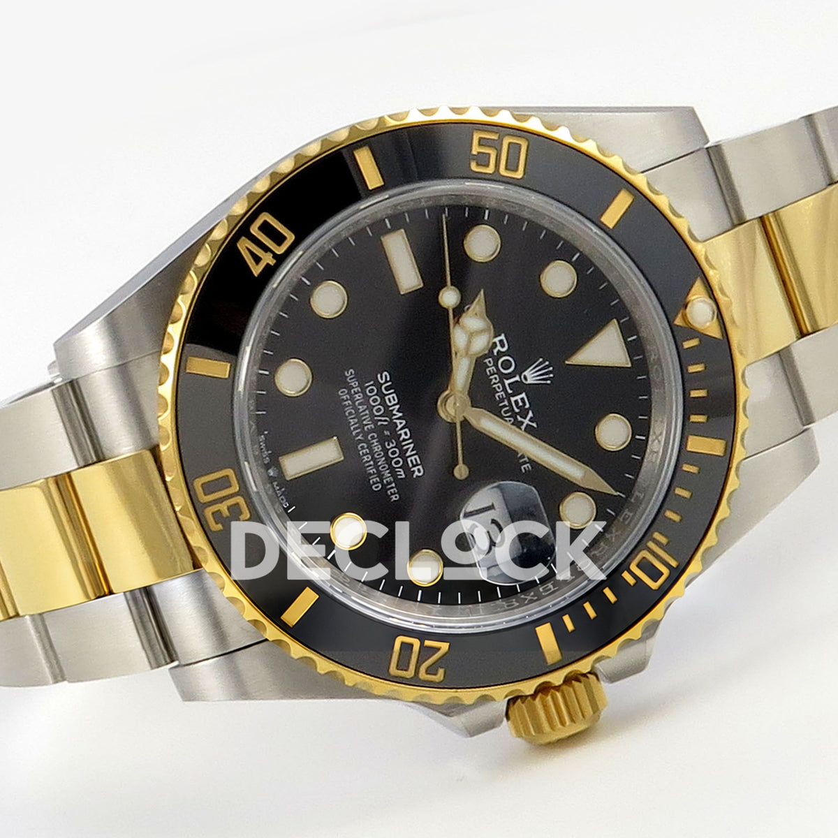 Rolex Submariner 126613LN 41mm VSF Two-Tone Black Dial VS3235 V2 replica - full watch left