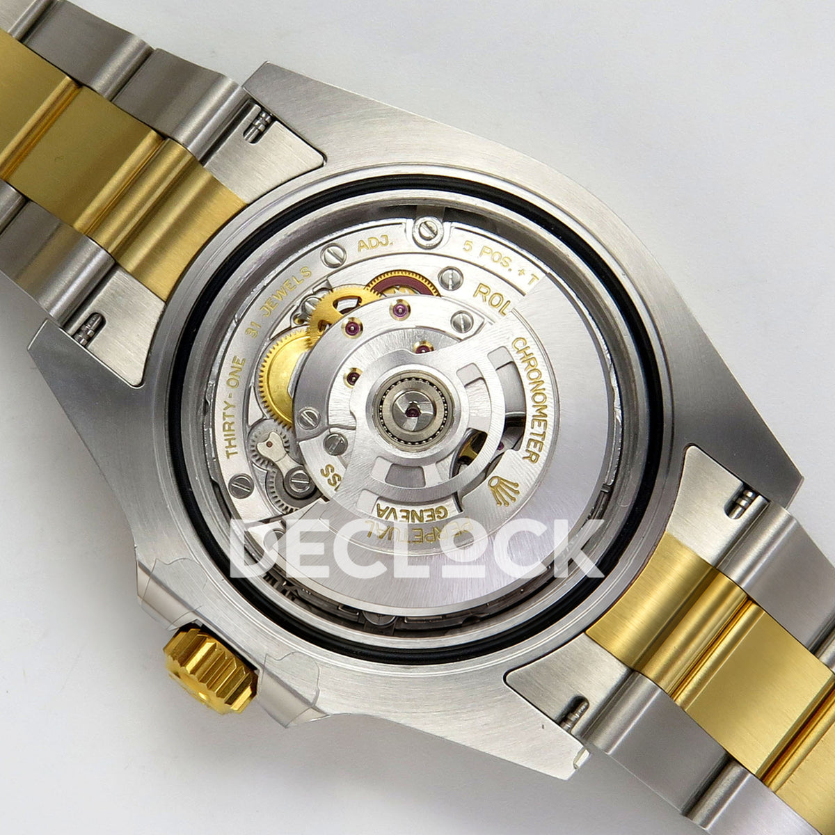 Rolex Submariner 126613LN 41mm VSF Two-Tone Black Dial VS3235 V2 replica - movement back angle