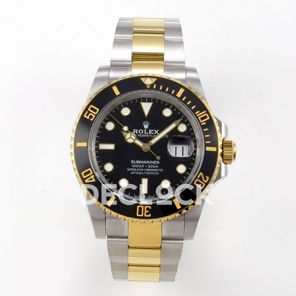 Rolex Submariner 41mm 126613LN QF Two-Tone Black Dial JH3235 Free Sprung replica - front