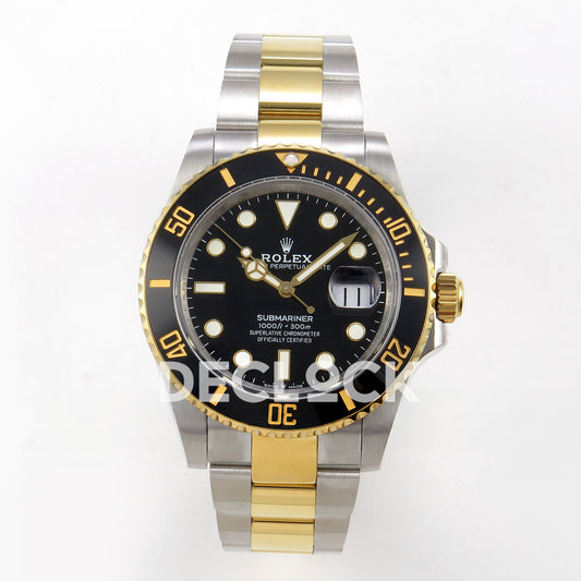 Rolex Submariner 41mm 126613LN QF Two-Tone Black Dial JH3235 Free Sprung replica - front