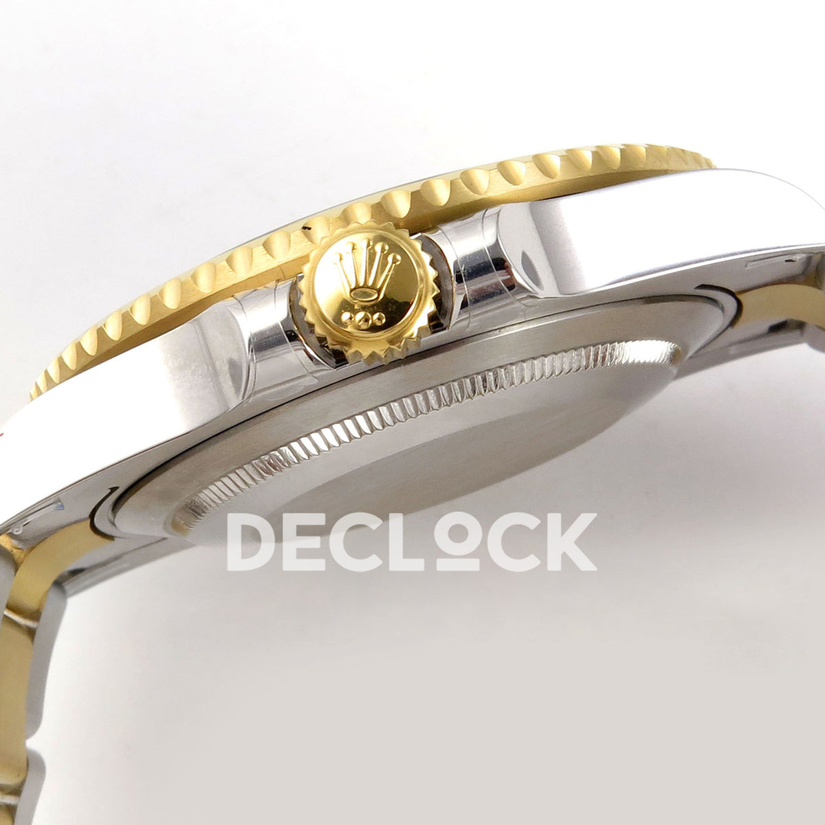 Rolex Submariner 41mm 126613LN QF Two-Tone Black Dial JH3235 Free Sprung replica - crown side