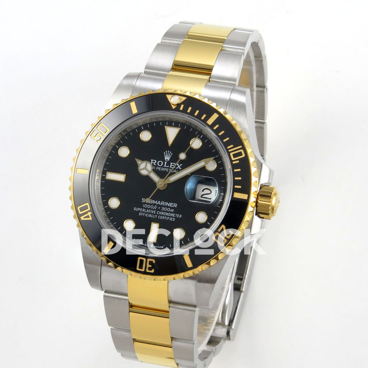 Rolex Submariner 41mm 126613LN RGF Two-Tone Black Dial JH3235 replica - three quarter