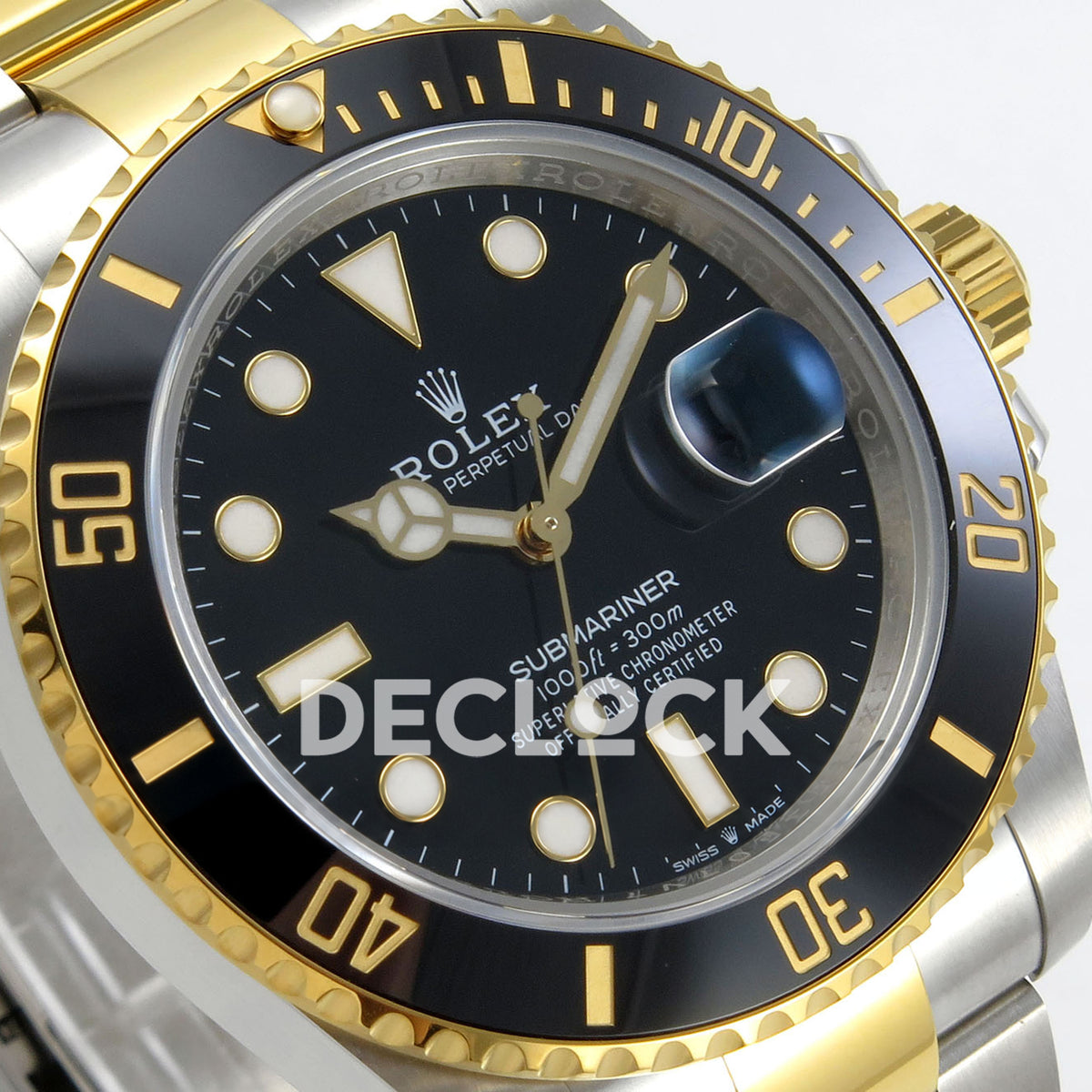 Rolex Submariner 41mm 126613LN RGF Two-Tone Black Dial JH3235 replica - dial angle left