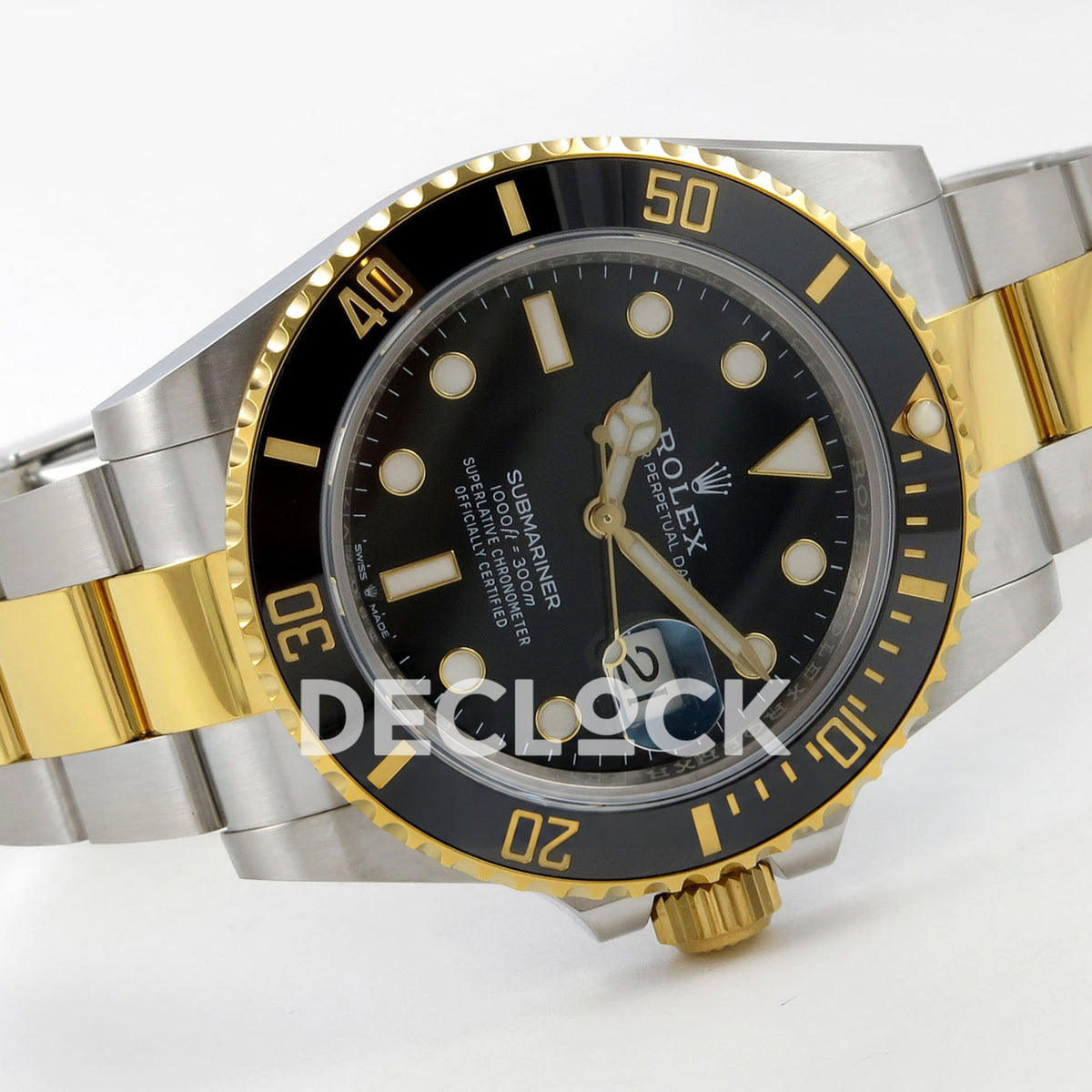 Rolex Submariner 41mm 126613LN RGF Two-Tone Black Dial JH3235 replica - full watch left