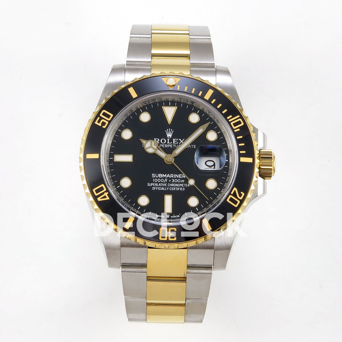 Rolex Submariner 41mm 126613LN WF Two-Tone Black Dial JH3235 replica - front
