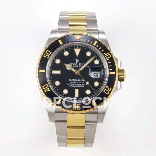 Rolex Submariner 41mm 126613LN WF Two-Tone Black Dial JH3235 replica - front