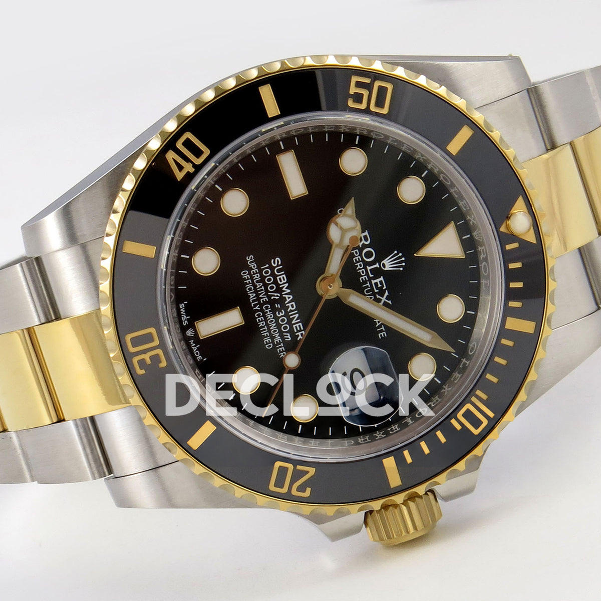 Rolex Submariner 41mm 126613LN WF Two-Tone Black Dial JH3235 replica - full watch left