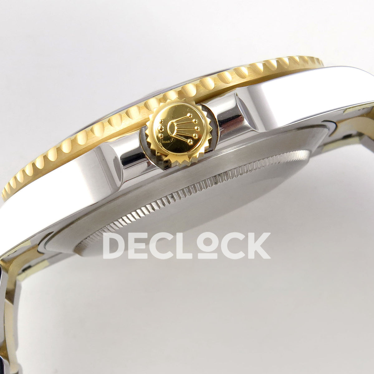 Rolex Submariner 41mm 126613LN WF Two-Tone Black Dial JH3235 replica - crown side