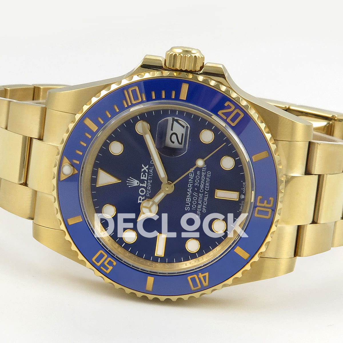 Rolex Submariner 126618LB 41mm QF Yellow Gold Blue Dial QF3235 replica - full watch right
