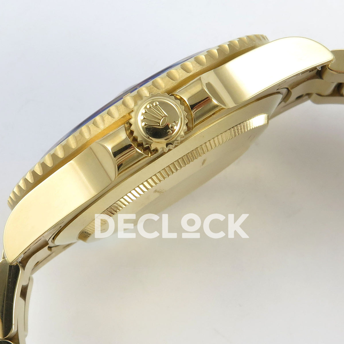 Rolex Submariner 126618LB 41mm QF Yellow Gold Blue Dial QF3235 replica - crown side