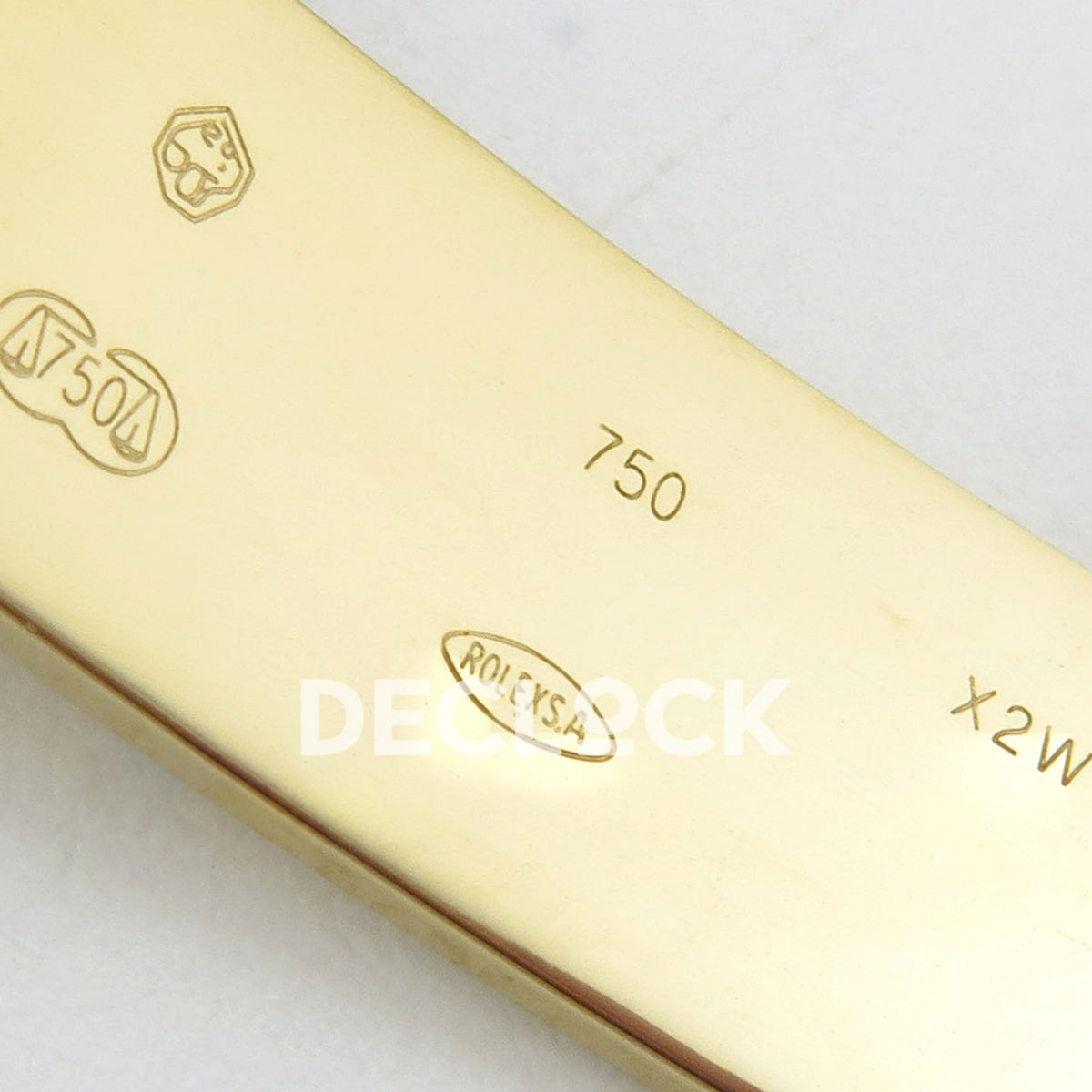 Rolex Submariner 126618LB 41mm QF Yellow Gold Blue Dial QF3235 replica - clasp interior engraving