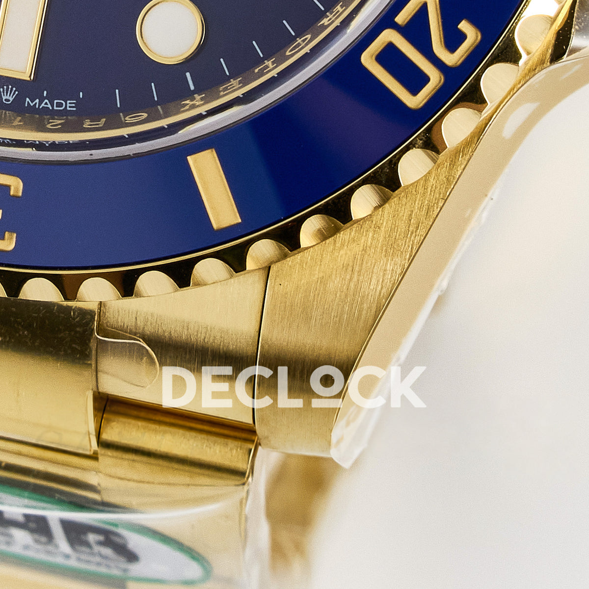 Rolex Submariner 126618LB 41mm THBF Yellow Gold Blue Dial SH3235 replica - lower case bezel