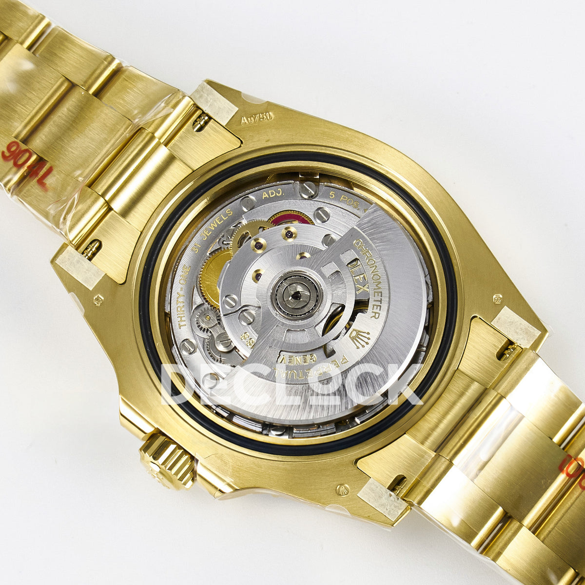 Rolex Submariner 126618LB 41mm THBF Yellow Gold Blue Dial SH3235 replica - movement angle