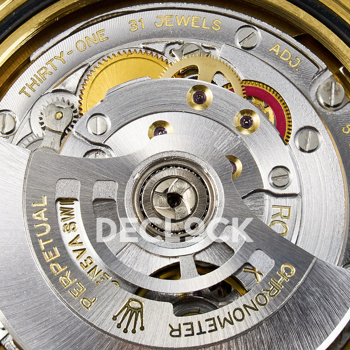 Rolex Submariner 126618LB 41mm THBF Yellow Gold Blue Dial SH3235 replica - rotor closeup