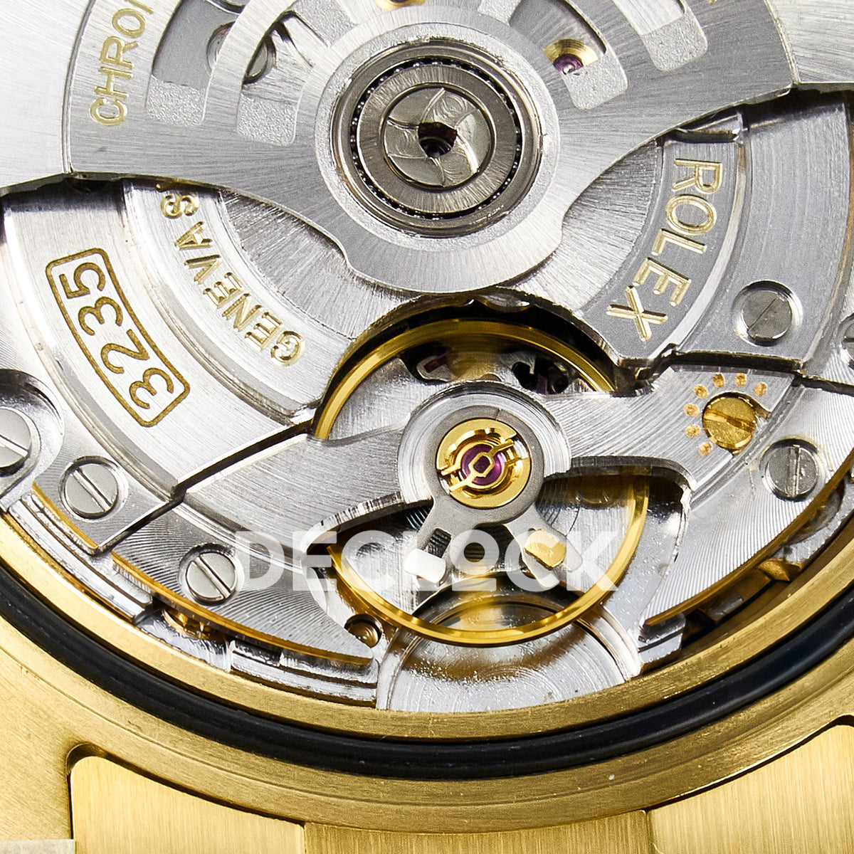 Rolex Submariner 126618LB 41mm THBF Yellow Gold Blue Dial SH3235 replica - balance closeup