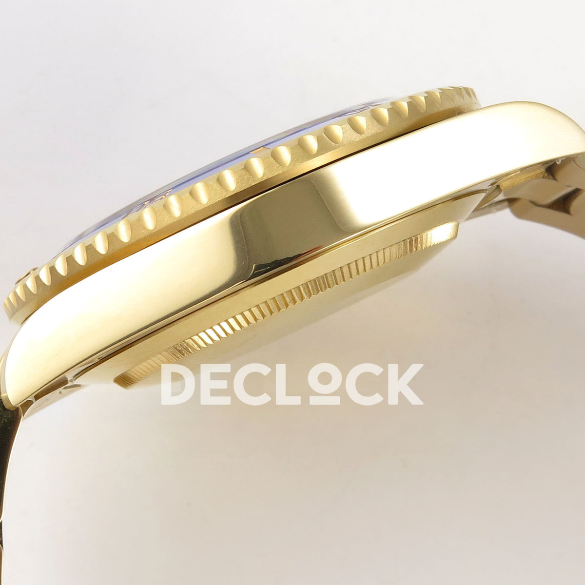 Rolex Submariner 41mm 126618LB QF Blue Dial Yellow Gold JH3235 Free Sprung replica - case side