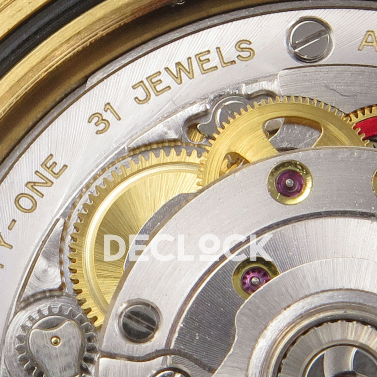 Rolex Submariner 41mm 126618LB QF Blue Dial Yellow Gold JH3235 Free Sprung replica - movement detail