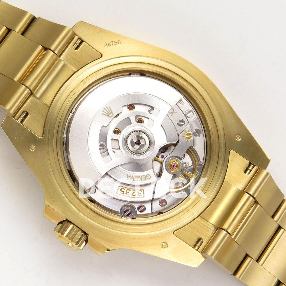 Rolex Submariner 41mm 126618LB WF Blue Dial Yellow Gold JH3235 replica - movement back angle