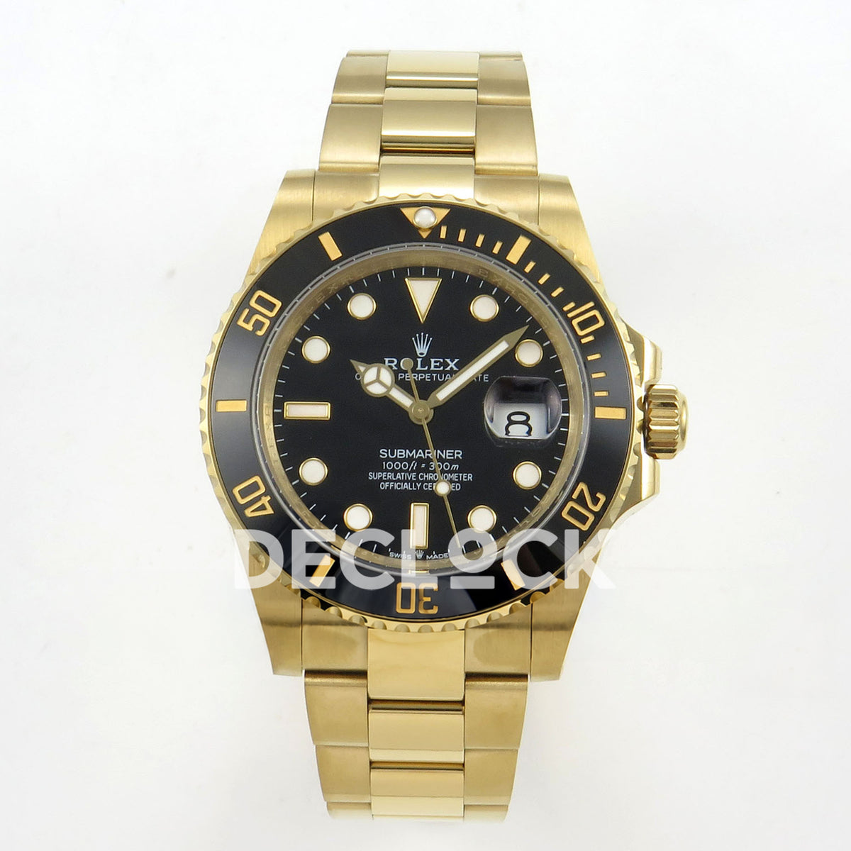 Rolex Submariner 126618LN 41mm QF Yellow Gold Black Dial QF3235 replica - front