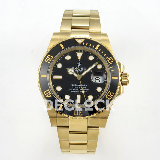 Rolex Submariner 126618LN 41mm QF Yellow Gold Black Dial QF3235 replica - front